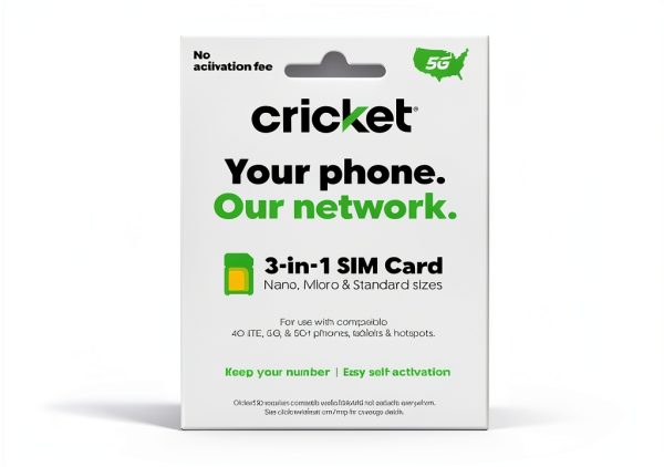 Cricket Wireless 3-in-1 SIM Card for Cell Phones-1