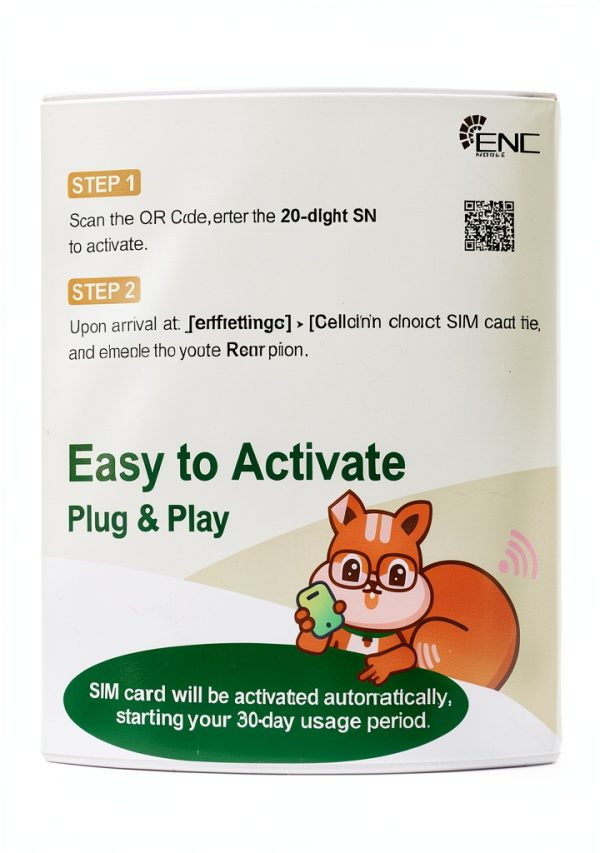 ENC Mobile Data SIM Travel Card 10GB 30 Days-1