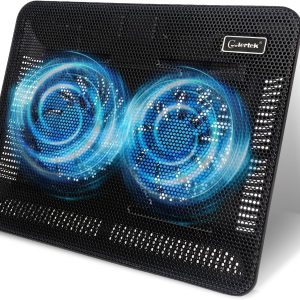 Coolertek Laptop Cooling Pad Blue Light-0