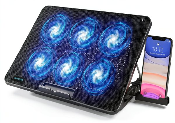 Laptop Cooling Pad LiANGSTAR 6 Fan Adjustable-0