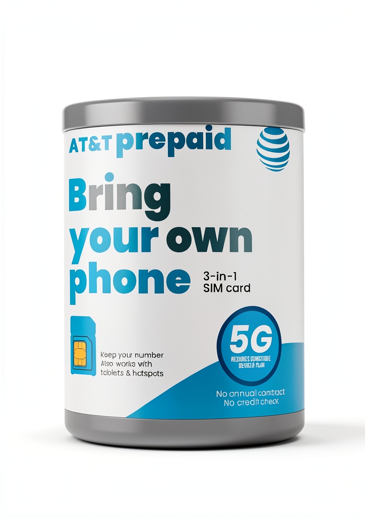 AT&T Prepaid SIM Card packaging