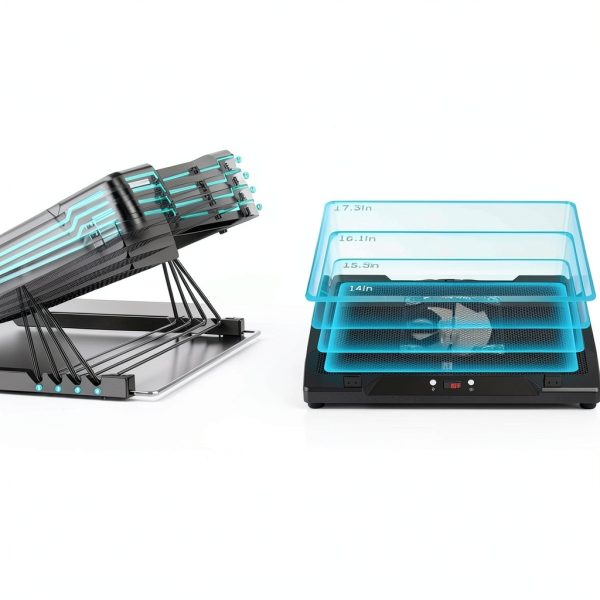 Laptop Cooling Pad DEPGI 5.5in Fan Stand-4