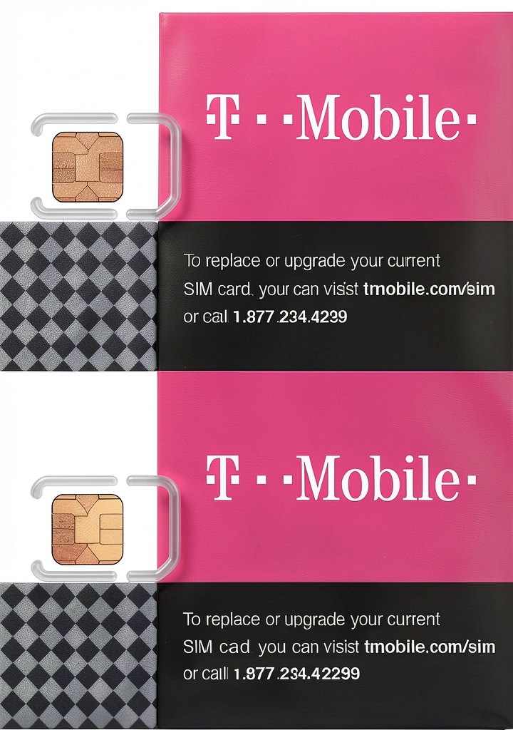 T-Mobile orange SIM card displayed next to a smartphone