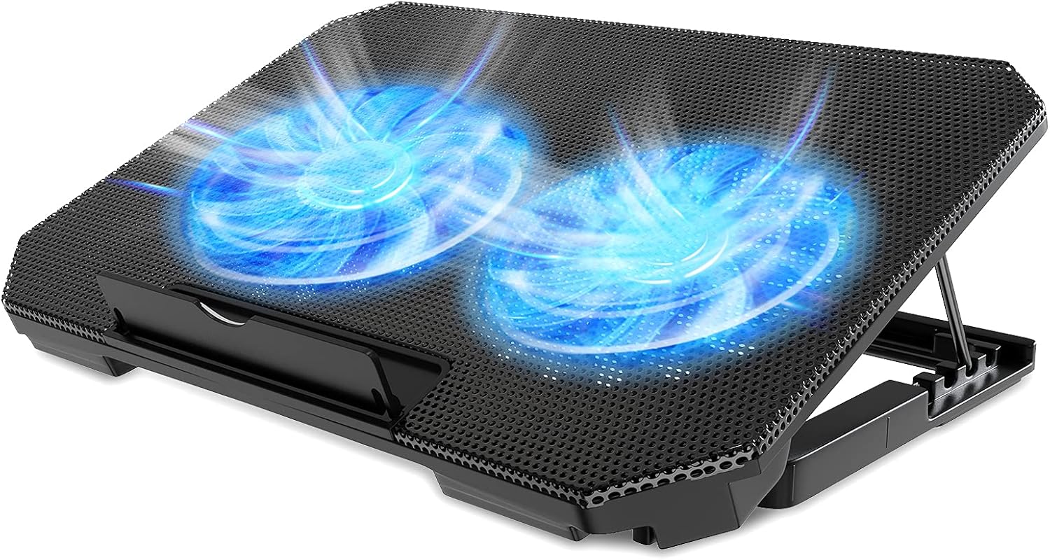 Installing Laptop Cooling Pad LIENS Ergonomic Adjustable on a wooden desk