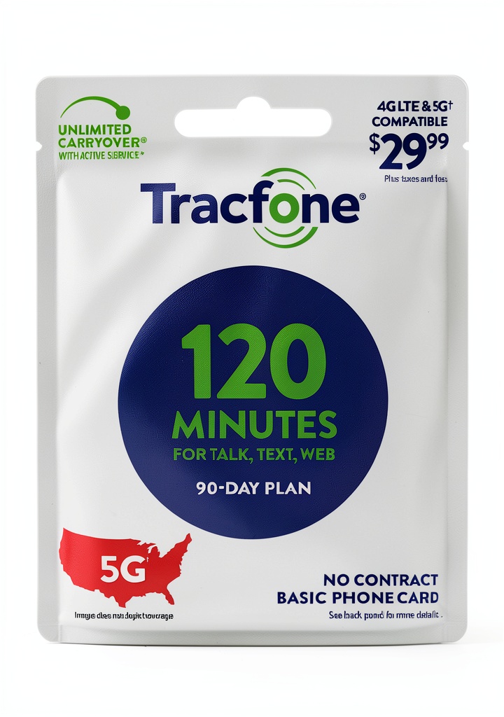 Tracfone Prepaid Phone Card 90-Day Plan Wireless