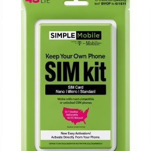 Simple Mobile Nano Dual SIM Card White for Phones-0