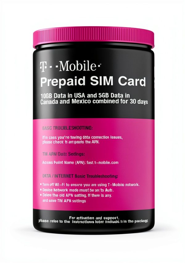 TMobile 10GB 4G LTE Data Prepaid Travel SIM Card for USA-4