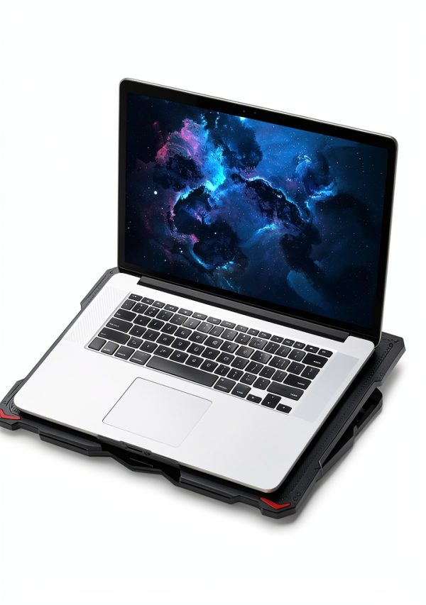AICHESON Laptop Cooling Pad Metal Mesh Red S035-7