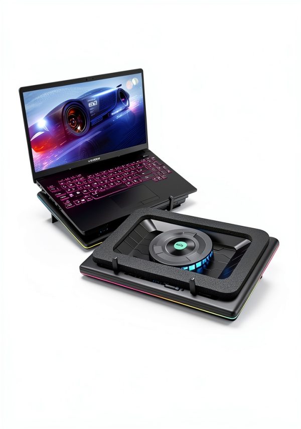 Laptop Cooling Pad llano V12 Black with RGB-7