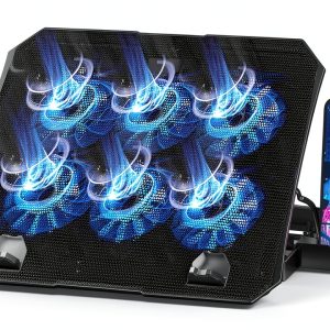 Laptop Cooling Pad AICHESON Blue LED Metal Mesh-0