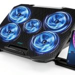 AIMIUZI Laptop Cooling Pad Metal Mesh Design Black-0