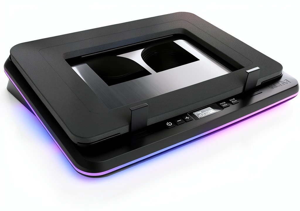 KLIM Turbofrost cooling pad on a gaming desk