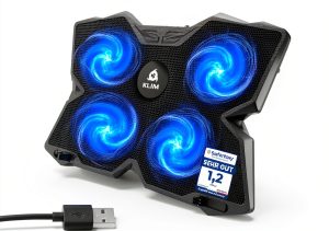 KLIM Laptop Cooling Pad 4 Fan Quiet Design-0