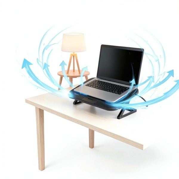 AISUNKUTECH Laptop Cooling Pad 3 Fans Ergonomic Design-1