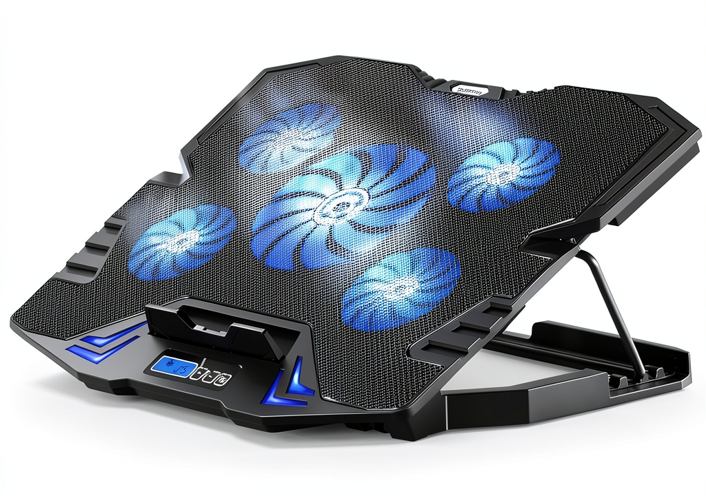 TopMate Gaming Laptop Cooling Pad in use