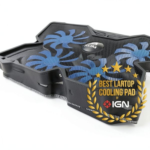 KLIM Laptop Cooling Pad 4 Fan Quiet Design-1