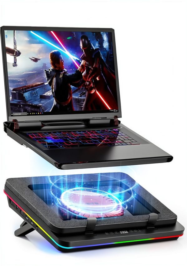 Laptop Cooling Pad IETS GT600V2 RGB Turbo Fan-0