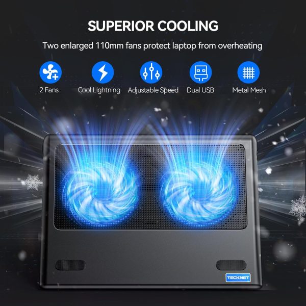 TECKNET Laptop Cooling Pad Blue-1