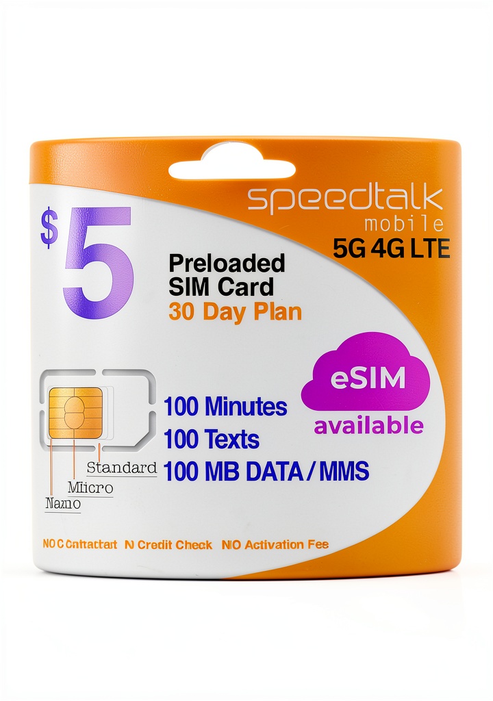 Installing SpeedTalk Mobile Prepaid SIM Card 5 Dollar Plan on a wooden desk