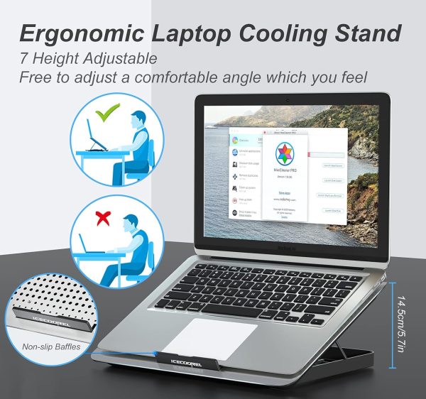 Laptop Cooling Pad Silver ICE COOREL Electronics-2