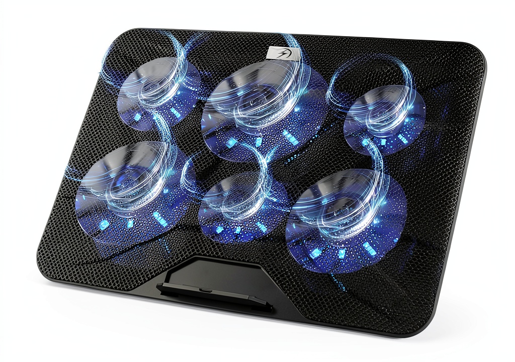 AICHESON laptop cooling pad in use