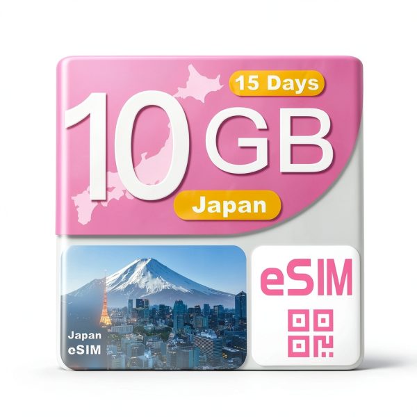 Japan eSIM Urozetta SIM Card 15 Day 10GB Data-0