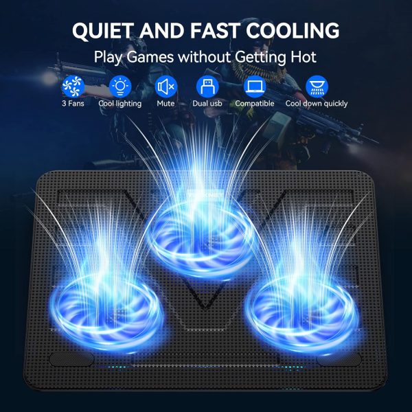 TECKNET Laptop Cooling Pad Black-2