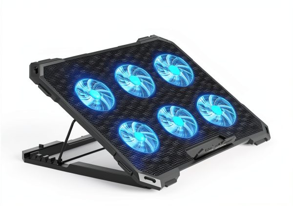 Laptop Cooling Fans ICE COOREL Blue 8 Fans-6