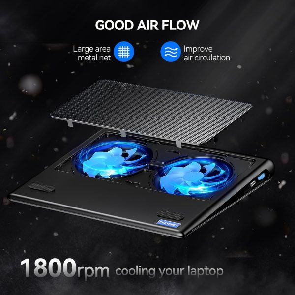 TECKNET Laptop Cooling Pad Blue-5