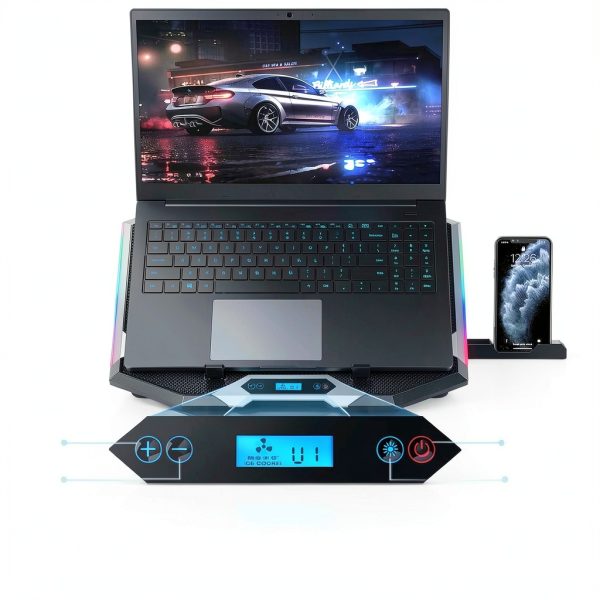 Laptop Cooling Pad ICE COOLEE 8 Fans Adjustable-2