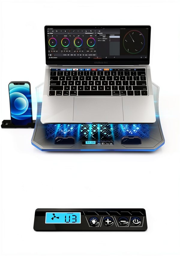 Laptop Cooling Pad KeiBn RGB Metal Design-2