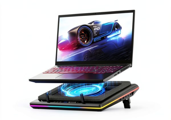 Laptop Cooling Pad llano V12 Black with RGB-0