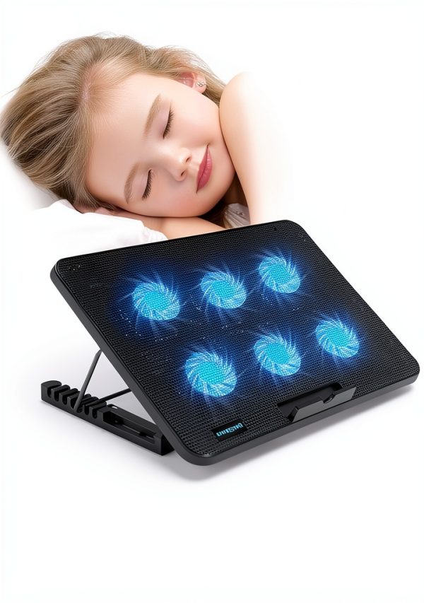 Laptop Cooling Pad LiANGSTAR 6 Fan Adjustable-1