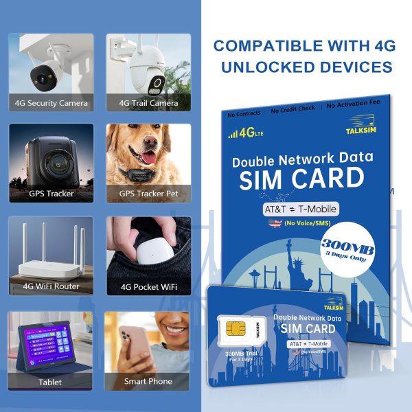 TALKSIM 4G LTE SIM Card Unlimited 10GB 30Days-4