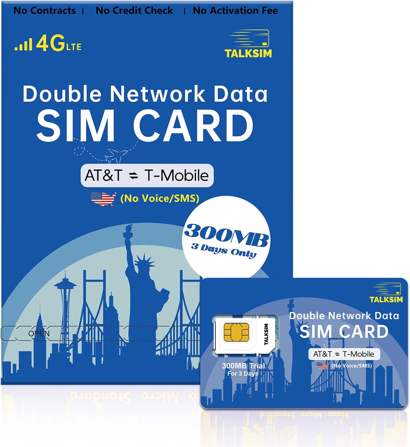 TALKSIM 4G LTE SIM Card