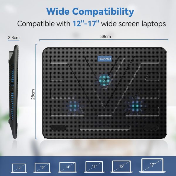 TECKNET Laptop Cooling Pad Black-5