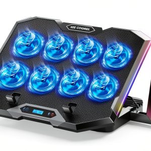 Laptop Cooling Pad ICE COOLEE 8 Fans Adjustable-0