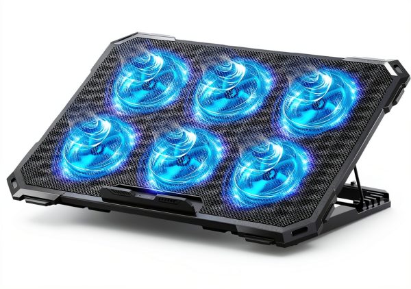 Laptop Cooling Fans ICE COOREL Blue 8 Fans-0