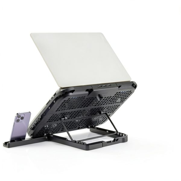 AISUNKUTECH Laptop Cooling Pad 3 Fans Ergonomic Design-2