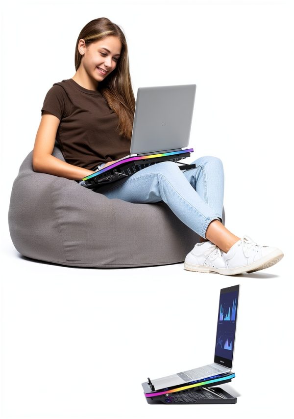 Laptop Cooling Pad KeiBn RGB Metal Design-5