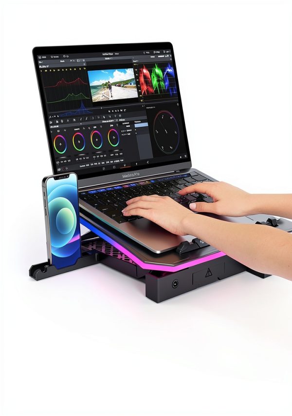 Laptop Cooling Pad KeiBn RGB Metal Design-4