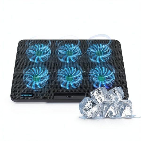 Laptop Cooling Pad LiANGSTAR 6 Fan Adjustable-3