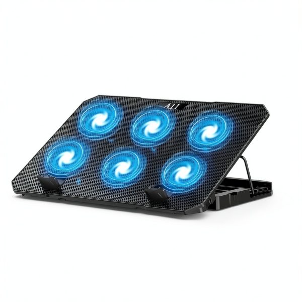 Laptop Cooling Pad WINFII 6 Fan Metal Mesh Design-4