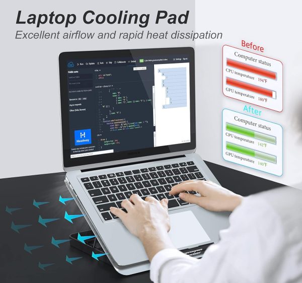 Laptop Cooling Pad Silver ICE COOREL Electronics-1
