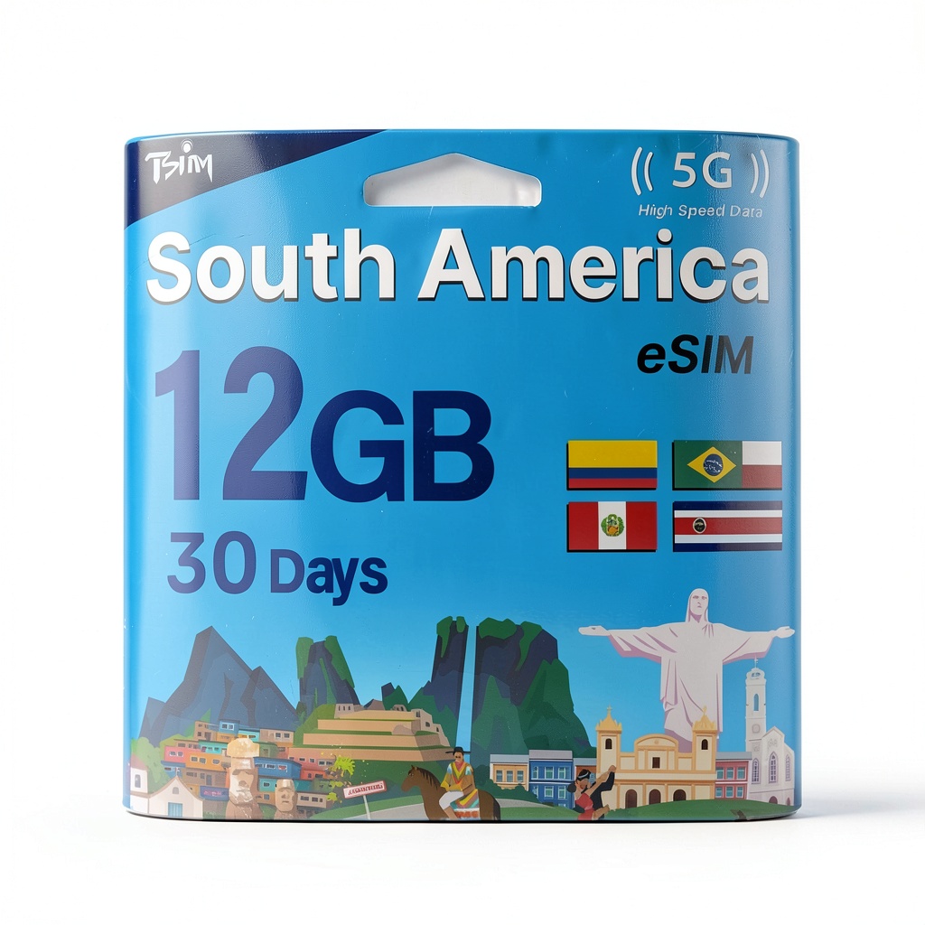 Traveler using Three SIM card in a South American city