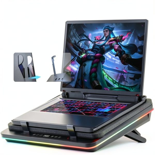 Laptop Cooling Pad IETS GT600V2 RGB Turbo Fan-4