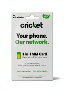 Cricket Wireless 3-in-1 SIM Card for Cell Phones-0