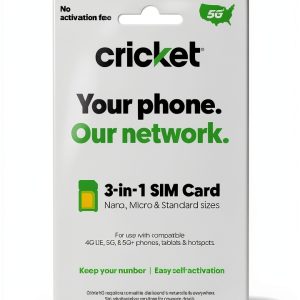 Cricket Wireless 3-in-1 SIM Card for Cell Phones-0