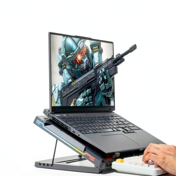 G‑STORY Laptop Cooling Pad Magnetic Fan Adjustable Stand for-4