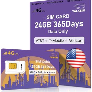 TalkSIM 4G LTE SIM Card 24GB Data for IoT-0